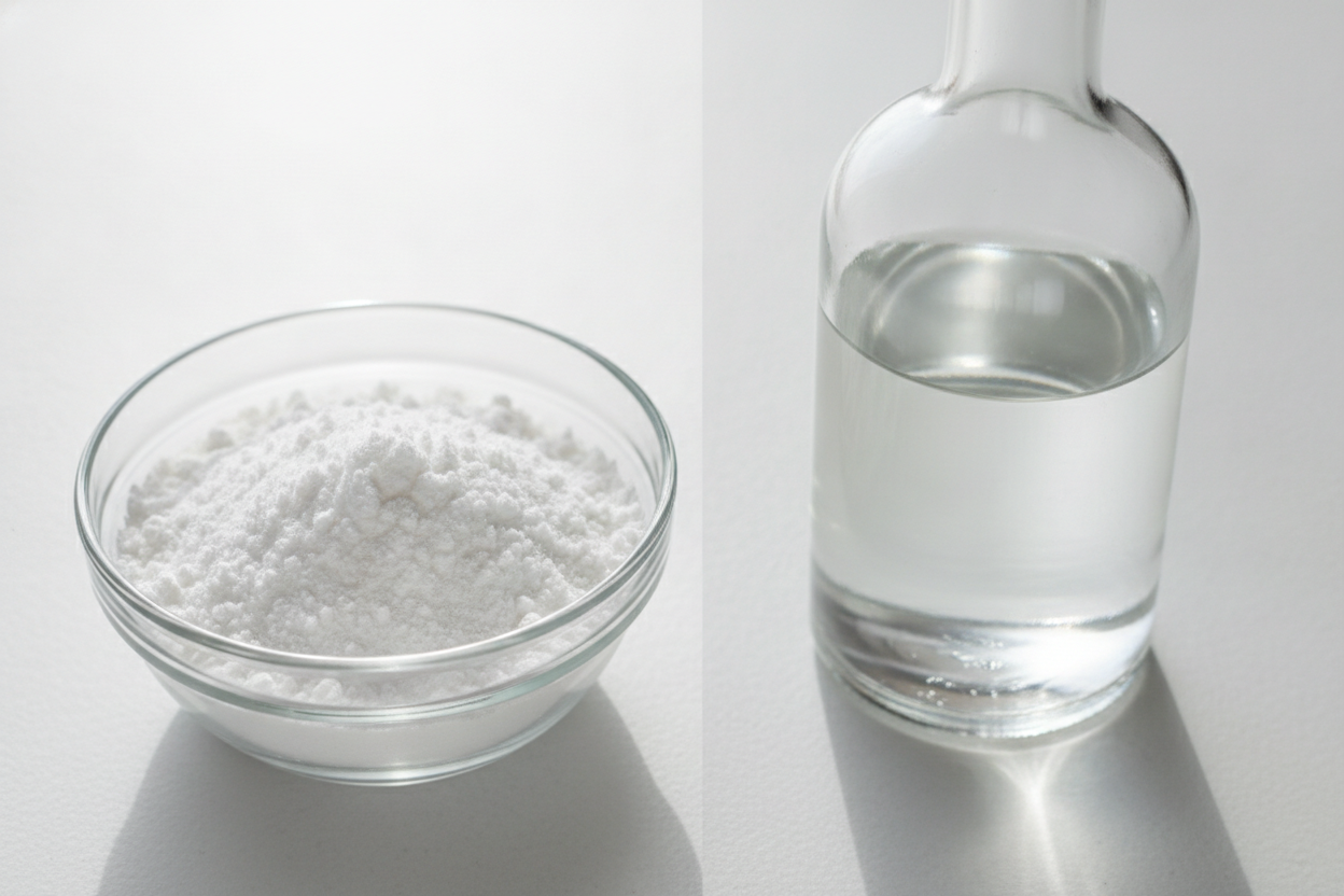 Bicarbonate et vinaigre blanc : mélanger ou utiliser séparément?