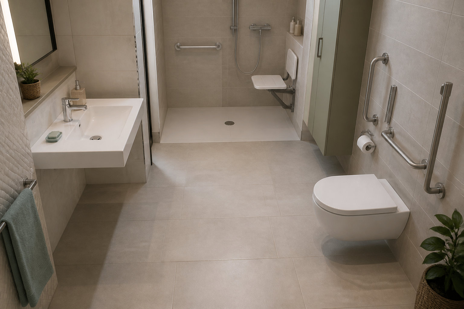Aménagement salle bain pmr : normes et règles de circulation
